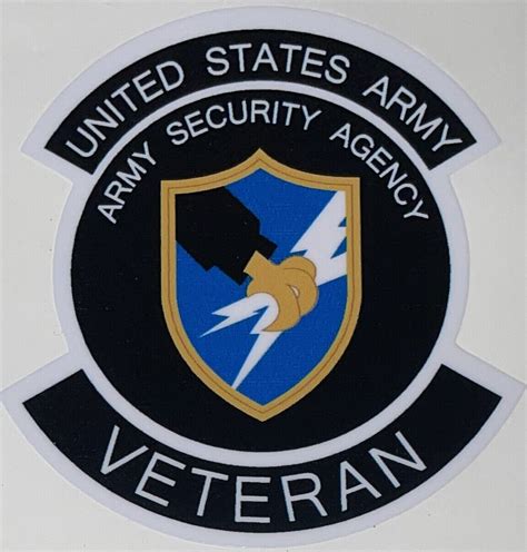 Us Army Asa Army Security Agency Veteran Sticker Waterproof D1028 Ebay