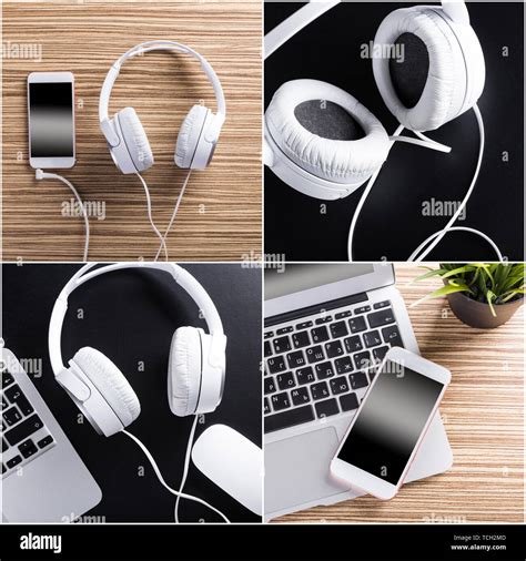 Gadgets Or Electronics Collage High Resolution Stock Photography And