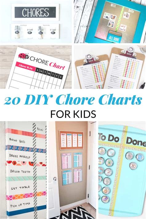 20 Diy Chore Charts For Kids Mommy Moment