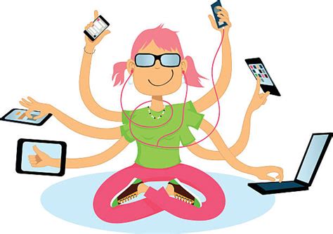 Best Technology Addiction Illustrations Royalty Free Vector Graphics