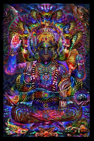 Vishnu Tapestry Hindu Series Psychedelic Art Visionary Art