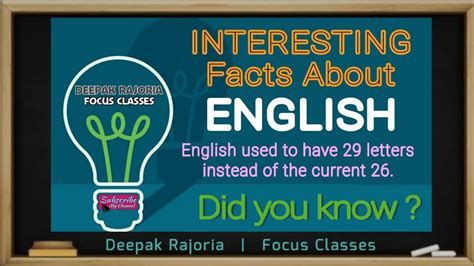 Interesting Facts About English Did You Know These Facts Related To