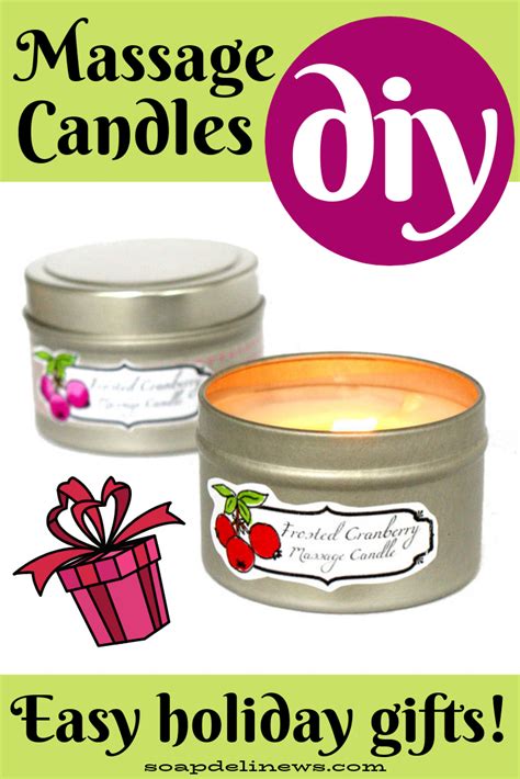 how to make homemade massage candles homemade holiday ts diy massage candle simple