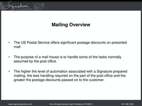Ppt Mailing Overview Powerpoint Presentation Free Download Id5000780
