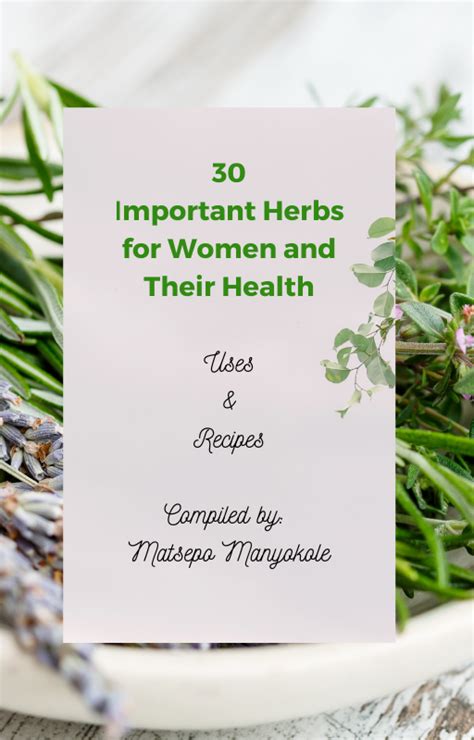 30 important herbs for women and their health