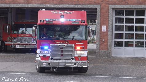 Squad 1 Responding Portland Fire And Rescue 2018 Pierce Enforcer Walk In
