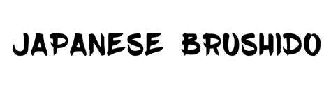 It features a huge language support, from all european languages to even cyrillic and vietnamese. JAPANESE BRUSHIDO Font - FFonts.net