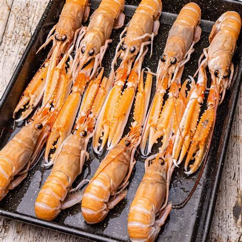 How To Cook Langoustines Boiled Norway Lobster Whole Scampi