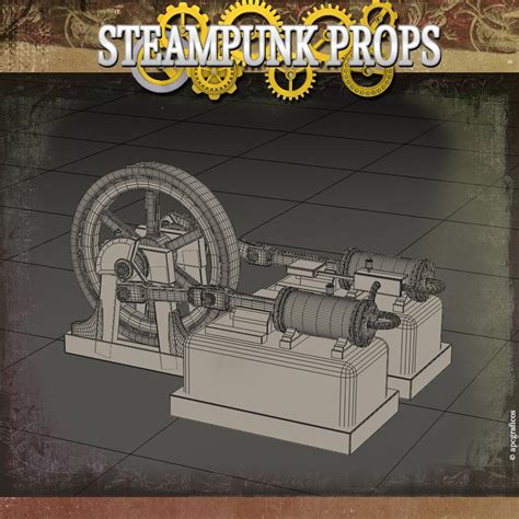 Steam Engine Model Turbosquid 1253917