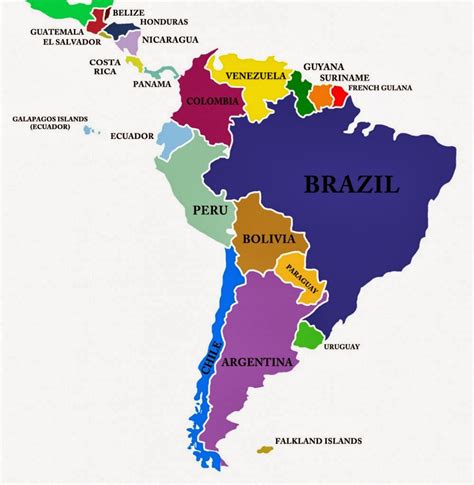 Sint Tico Foto Map Of South America With Names El Ltimo Dino English