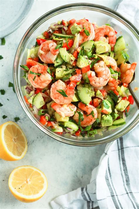 Shrimp Avocado Cucumber Salad Recipes Healthy Recipes Avocado Recipes