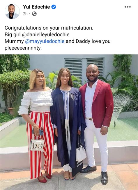 actor yul edochie shares new photo with his daughter and wife