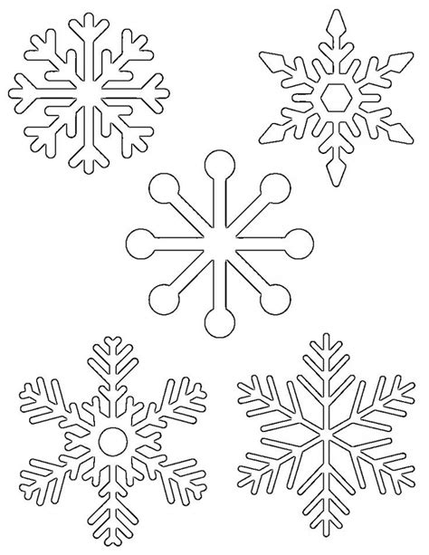 Free Printable Snowflake Templates Large And Small Stencil Patterns