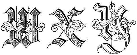 Relatively weak changes in the english alphabet with respect to language explain the difficulties of reading. Old English Alphabet A-Z ~ Karen's Whimsy | Old english ...