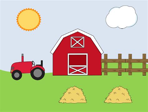 Farm Scene Clipart Clip Art Library