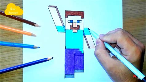 Comment Dessiner Minecraft Apprendre A Dessiner Steve Minecraft Easy