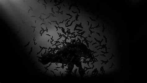 Batman Bats Art 4k Monochrome Wallpapers Hd Wallpapers Black And