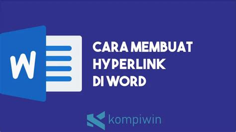 √ Cara Membuat Hyperlink Di Word