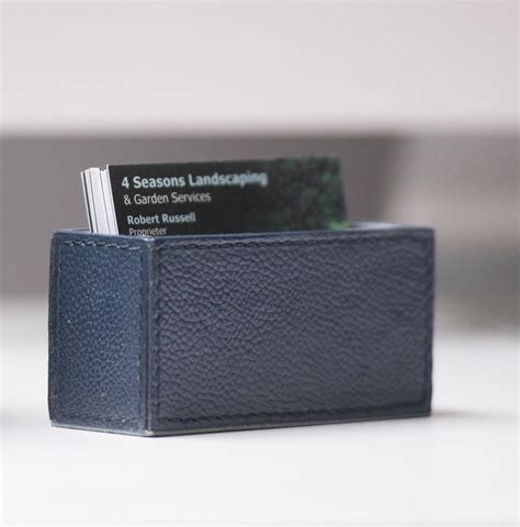 Check spelling or type a new query. Leather Business Card Holder Ink Blue By Ginger Rose | notonthehighstreet.com