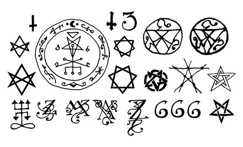Dark Occult Symbols Vector Pack
