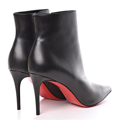 christian louboutin calfskin so kate booty 85 ankle boots 38 5 black 426185