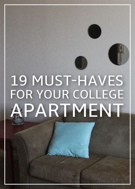 19 Must Haves For Your College Apartment Looks Like A Great Article