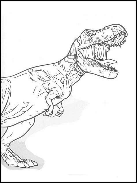 Jurassic World T Rex Dinosaurios Para Colorear Paginas Para Colorear