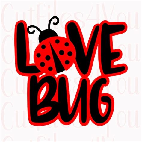 Love Bug SVG Ladybug SVG Valentines SVG Little Love Bug | Etsy