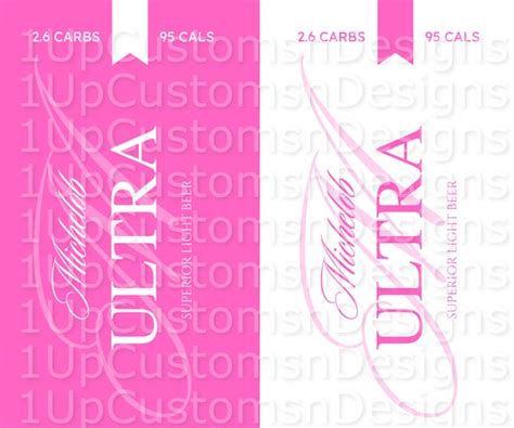 Michelob Ultra 20 Oz Skinny Straight Tumbler Wrap Pink And Etsy