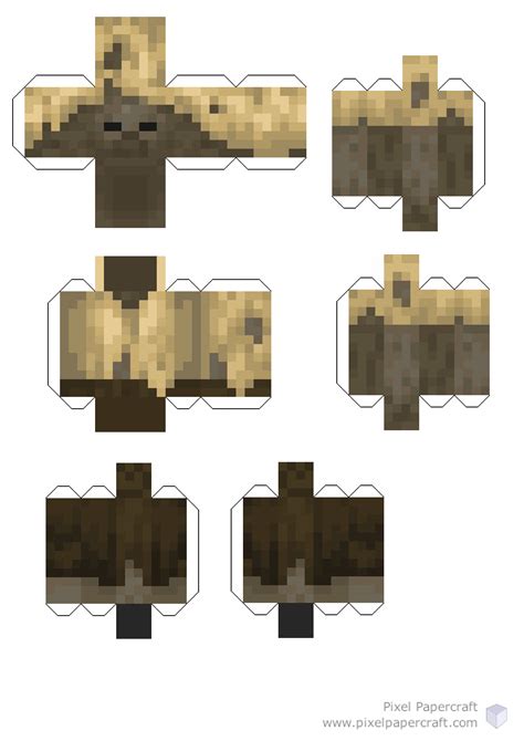 Pixel Papercraft Husk Minecraft Dungeons