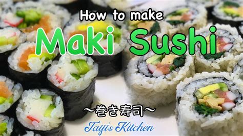 How To Make Maki Sushi 🍣 Rolled Sushi 〜巻き寿司〜 Easy Japanese Home
