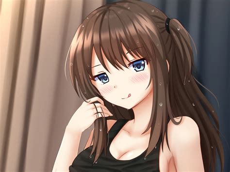 Desktop wallpaper brunette, anime girl, model, hot, hd image, picture, background, 1660cb