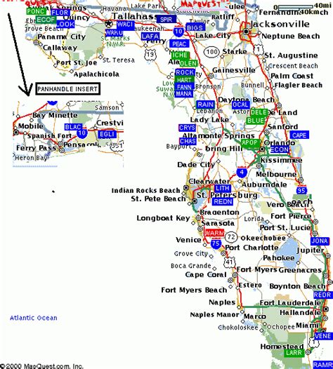 Florida Waterfalls Map ~ Art Retro 256