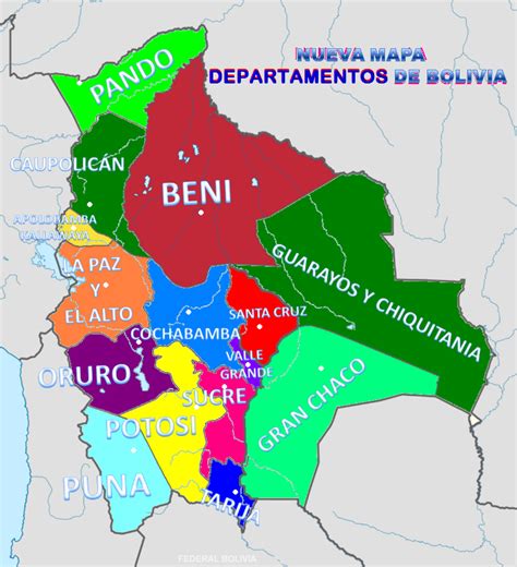 Sentimientos Federalistas En Bolivia Bolivia 15 Departamentos