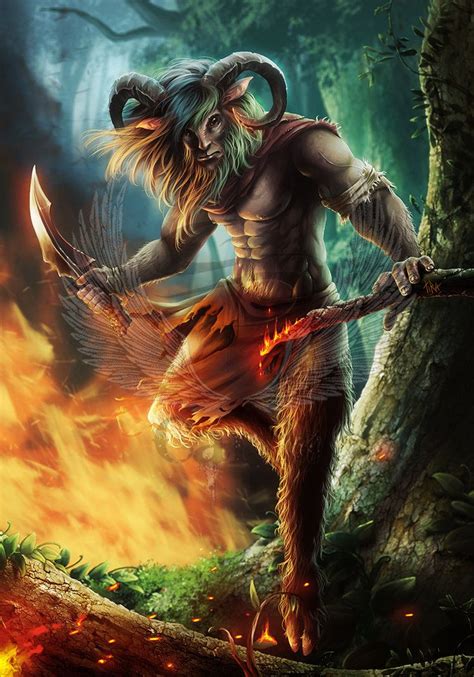 Satyr By Tira Owl On Deviantart Fantasy Creatures Satyr Mythological