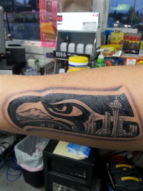 Vinyl cling decorations, custom banners, and seattle seahawks bottle cozies help to enhance the party layout, while party favors like seahawks lanyards, temporary tattoos, pencils, and key chains offer an affordable way to share your undying love of the seahawks with party guests. Seahawk tattoo! | Tattoos, Seattle seahawks, Seahawks