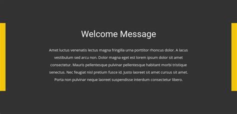 Welcome Message Html Template