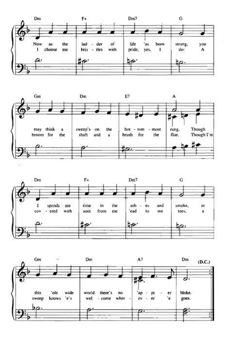 A dream is a wish your heart makes from walt disney's cinderella. CHIM CHIM CHER-EE Mary Poppins Easy Piano Sheet music - Guitar chords - Walt Disney | Easy Sheet ...