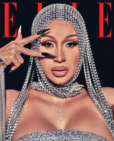 Cardi B Is The Stunning Face On The Cover Of Elle Magazine Usas September Issue Sabi Gist