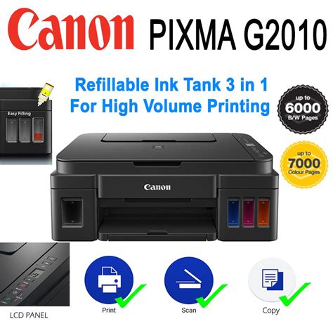 Even if the ink bottle is dented, the ink contained in the bottle can still be used without problem. Canon PIXMA G2010 Printer With Hybrid Inks New Model of ...