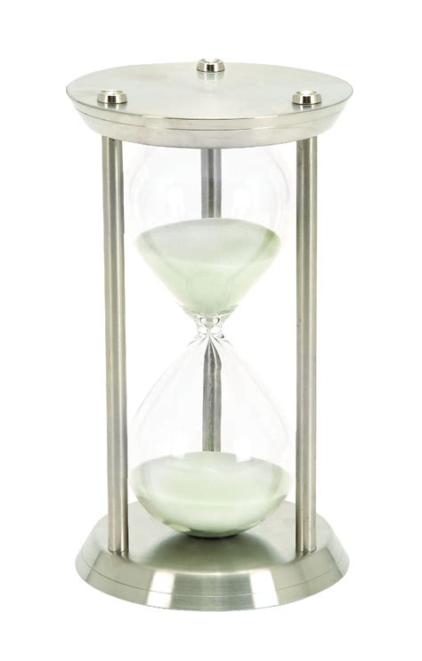 Metalglass 60 Minutes Hourglass For Hour Measurement