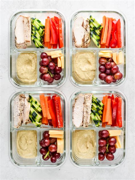 In fact, these healthy lunch foods pack about 10 grams of protein and only 25 grams of carbs per serving. 19 Healthy Lunch Meal Prep Ideas - Easy Lunches for Work