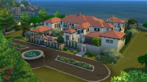 All sims downloads are divided into categories, look into the other ones to find what you are searching for. Mediterranean Mansion at ShojoAngel » Sims 4 Updates