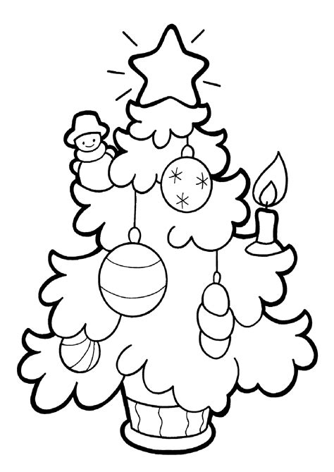 Free Printable Christmas Tree Coloring Page