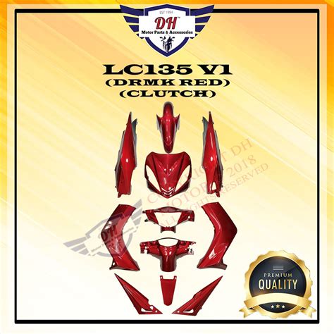 Lc135,jupiter mx, sniper 135 3.size avaiable: LC135 V1 COVER SET YAMAHA LC (DRMK RED) | Shopee Malaysia