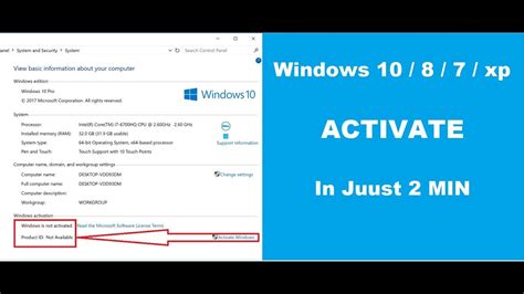 Permanently Activate Windows 10 8 7 Without Any Product Key Just In