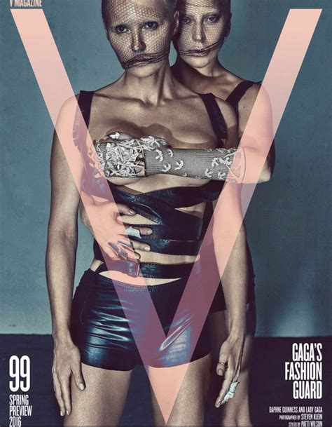 Lady Gaga Naked With Taylor Kinney On The Cover Of V Lady Gaga Guest Edits V Magazine