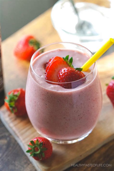 Strawberry Banana Milkshake With Coconut Vegan Dairy Free Healthy