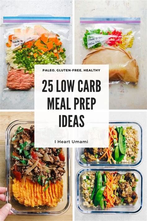 25 Low Carb Meal Prep Ideas Paleo Freezer Friendly I Heart Umami®
