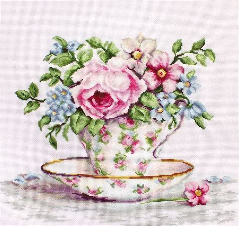 I can hardly believe it is almost summer (which happens to be my favourite embroidery pdf pattern wildflower witch embroidery | etsy. Blooms In A Teacup Cross Stitch Kit only £38.00